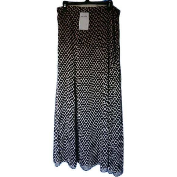 Antik Batik Maxi Skirt Polka Dot Size L/42 Black/Gold Jacquard Cotton Boho NWT - Picture 4 of 8